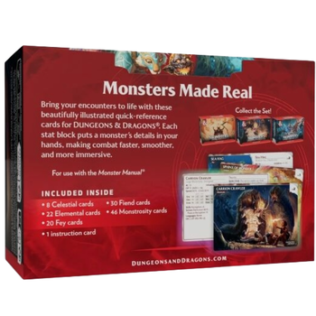 DND Reference Cards  Monsters Mystical and Menacing