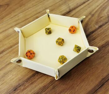 Dice Tray  LPG Essentials Hex Dice Tray 6andquot Yellow