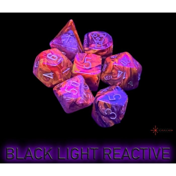 Dice  Chessex  Borealis Cosmosgold Polyhedral 7Dice Set with bonus die