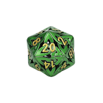 Dice  LPG Celtic Hollow Dice Set Old Gold