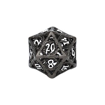 Dice  LPG Dragon Hollow Dice Set MetalBlack