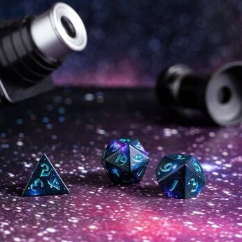 Dice  Q Workshop Full Art Stardust  Dice Set 7
