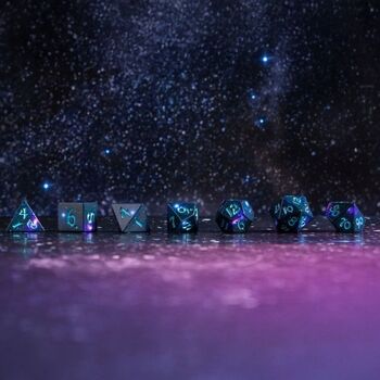 Dice  Q Workshop Full Art Stardust  Dice Set 7