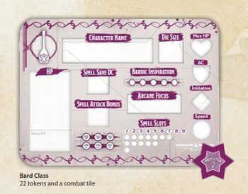 Dungeons andamp Dragons  Bard Class Token Set