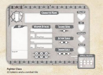 Dungeons andamp Dragons  Fighter Class Token Set