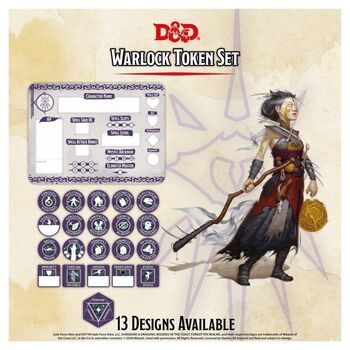 Dungeons andamp Dragons  Warlock Class Token Set