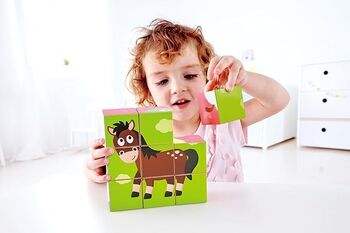 Hape  Farm Animal Block Puzzle