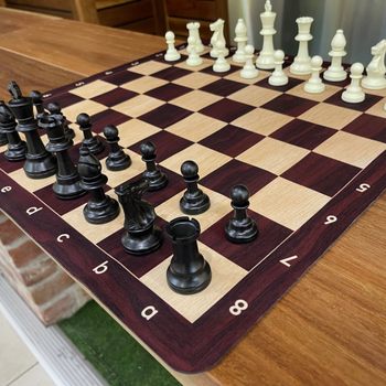 LPG  Club Chess Set  Wood Grain