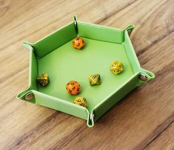 LPG  Hex Dice Tray 6andquot Green