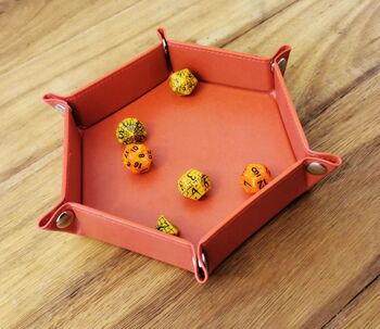 LPG  Hex Dice Tray 6andquot Red