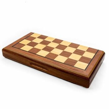 Letand39s Play Games  Magnetic Chess Set Wooden 30 cm