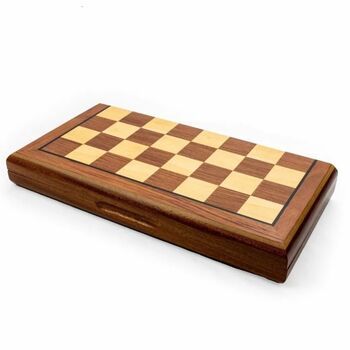 Letand39s Play Games  Magnetic Chess Set Wooden 38 cm