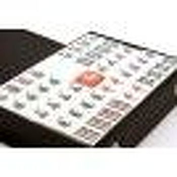 Mahjong black vinyl case 22cm