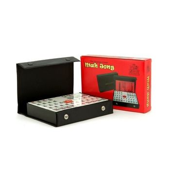 Mahjong black vinyl case 22cm