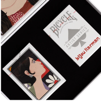 Playing Card  Single Bicycle Artestar Bijou Karman PurpleRed 2pk Boxed Set