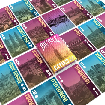 Playing Card  Single Bicycle Cities Of The World