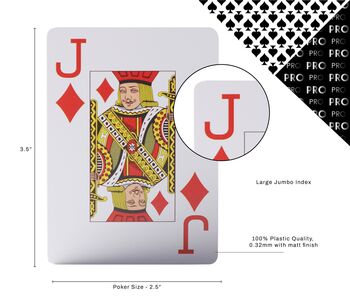 Playing Cards  Single Jacks Pro 100 Plastic