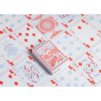 Playing Cards  Single Tally Ho Plum Blossum