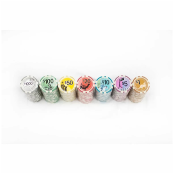 Poker Set  300 Chips LPG Classics Australiana Clay 