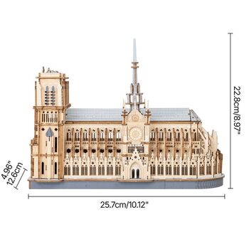 Rolife  DIY Paris Cathedral Notre Dame