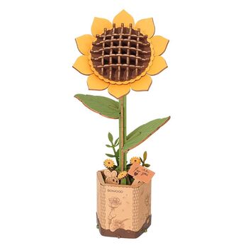 Rowood - DIY Wooden Bloom Flower Sunflower