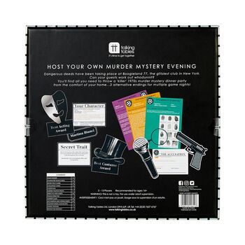 Talking Tables  Host Your Own Murder Mystery On The Dance Floor