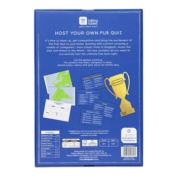 Talking Tables  Host Your Own Pub Quiz Game